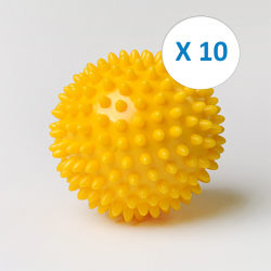Pack 10 balles picot Ø 8 cm